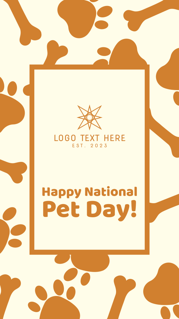 National Pet Day Facebook Story Design Image Preview