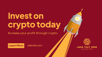 Crypto to the Moon Facebook Event Cover Design