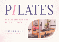 Simple Flexibility Pilates Postcard Image Preview