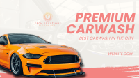 Premium Carwash Facebook event cover Image Preview