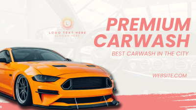 Premium Carwash Facebook event cover Image Preview