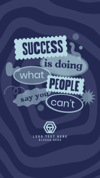 Success all the Way Instagram story Image Preview