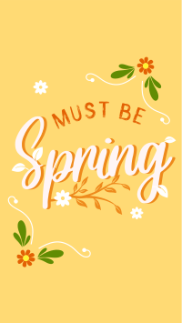 Must be Spring YouTube short Image Preview