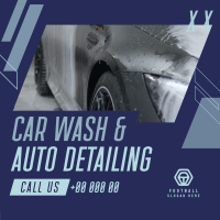 Car Wash Auto detailing Service Instagram Post Design