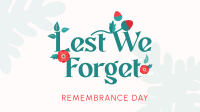 Remembrance Poppy Flower  Facebook event cover Image Preview
