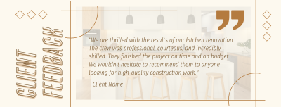 Client Feedback on Construction Facebook cover Image Preview