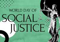 World Day Of Social Justice Postcard Image Preview
