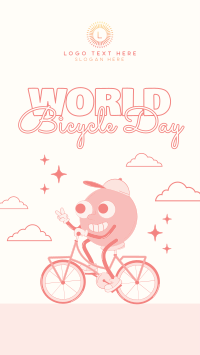 Celebrate Bicycle Day Facebook Story Design