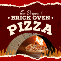 Brick Oven Pizza Instagram Post Design