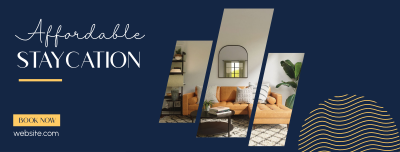 Affordable Staycation Facebook cover Image Preview