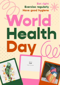 Retro World Health Day Poster Design