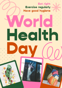 Retro World Health Day Poster Image Preview