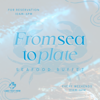 Seafood Cuisine Buffet Instagram Post Preview