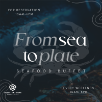 Seafood Cuisine Buffet Instagram Post Preview