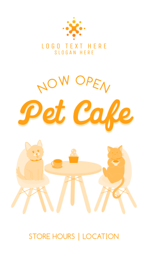 Pet Cafe Opening Facebook story Image Preview