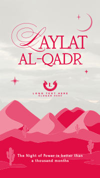 Laylat al-Qadr Desert Instagram Story Design