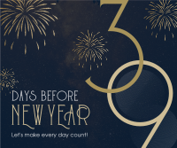 Classy Year End Countdown Facebook Post Design