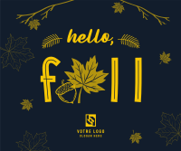 Hello Fall Greeting Facebook post Image Preview