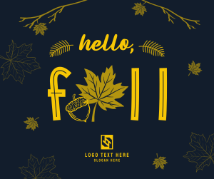 Hello Fall Greeting Facebook post Image Preview