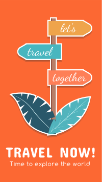 Travel Sticker Facebook Story Design