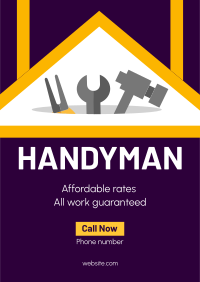 Expert Handyman Services Poster Design