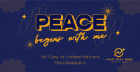 United Nations Peace Begins Facebook Ad Design