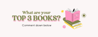 Cute Favorite Books Facebook Cover Image Preview