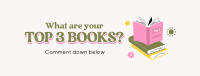Cute Favorite Books Facebook cover Image Preview