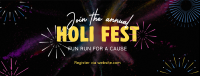 Holi Fest Fun Run Facebook cover Image Preview