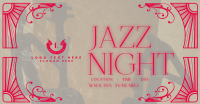 Art Nouveau Jazz Day Facebook Ad Design