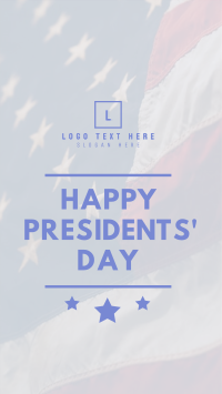 Happy Presidents Day Facebook Story Design