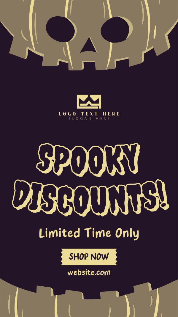 Halloween Pumpkin Discount Instagram Story Design