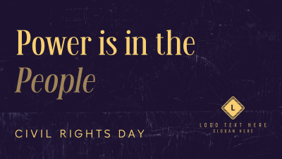 Strong Civil Rights Day Quote Facebook event cover Image Preview