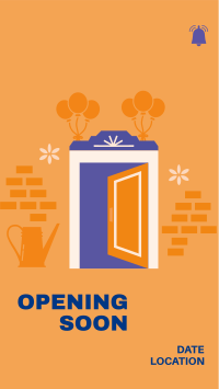 Opening Soon Door Instagram Story Design