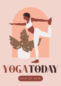 Plants & Yoga Poster Design