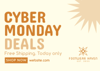 Quirky Cyber Monday Postcard Image Preview