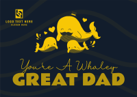 Whaley Great Dad Postcard Image Preview