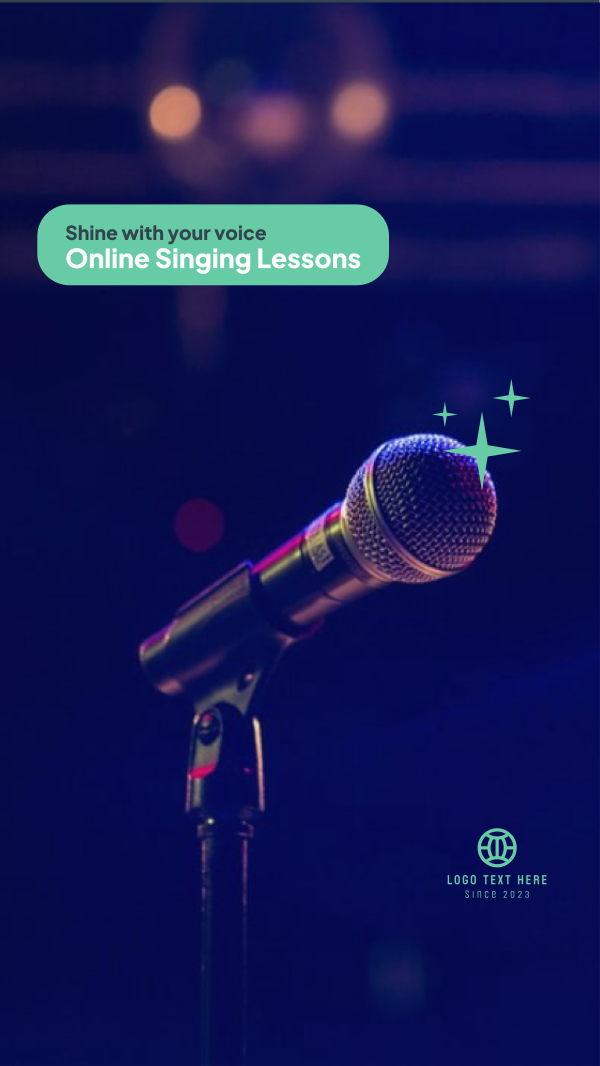 Singing Lessons Instagram Story Design Image Preview