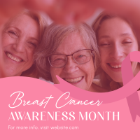Breast Cancer Prevention Instagram Post Design