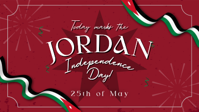 Jordan Independence Ribbon Facebook event cover Image Preview