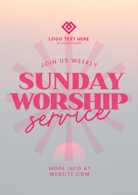 Sunday Worship Flyer Image Preview