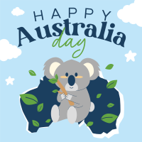 Koala Australia Day Instagram Post Design