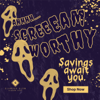 Scream Worthy Discount Instagram post Image Preview