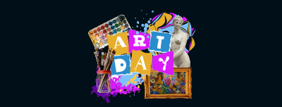 Art Day Collage Facebook cover Image Preview