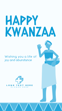 Kwanzaa Girl Facebook Story Design