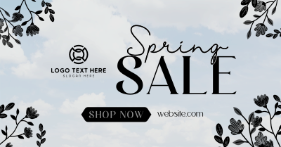 Spring Sale Flowers Facebook ad Image Preview