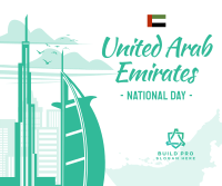 UAE National Day Facebook Post Design