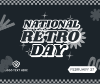 Nostalgic Retro Day Facebook Post Design