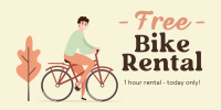 Free Bike Rental Twitter post Image Preview