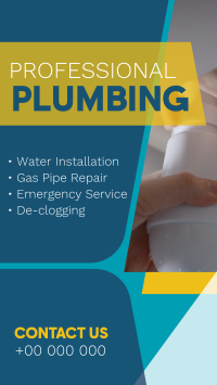 Modern Professional Plumbing Facebook story Image Preview